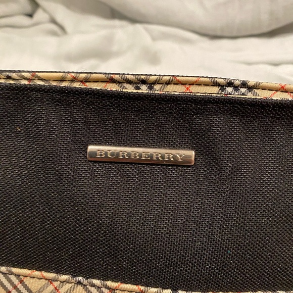 Burberry Black and Beige Plaid Pouch - Picture 9 of 16